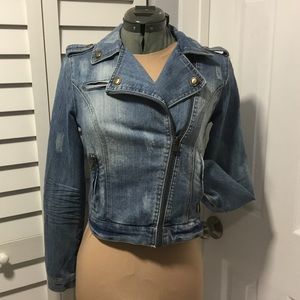 Motorcycle denim jacket